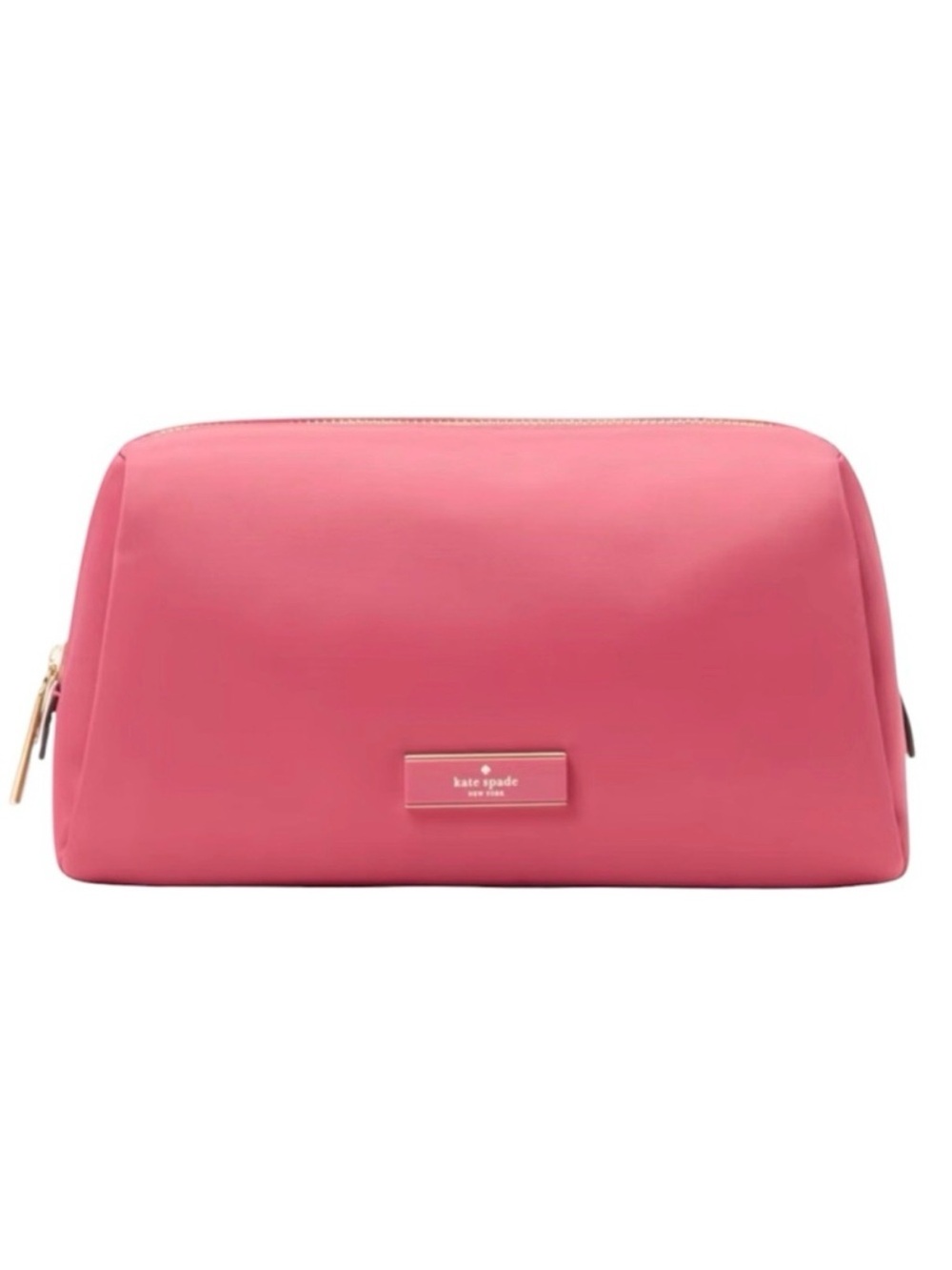 Kate Spade Carter Nylon Cosmetic Pouch Rose Oil Pink KL875 NWT